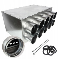 Rozdzielacz wentylacyjny skrzynka rozdzielcza 10x75 mm REKUPERACJA fi 200