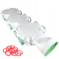 SKRZYNKA ROZDZIELCZA WEJŚCIE BOCZNE ROZDZIELACZ REKUPERACJA fi 160 / 14x90 mm