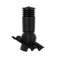 Kominek wentylacyjny IZOLOWANY do dachówki TAUNUS PFANNE (GRECKA)/ TERRAN DANUBIA CZARNY fi150