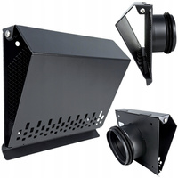 Czerpnia powietrza ścienna kratka wentylacyjna fi 100 kolor: GRAFIT