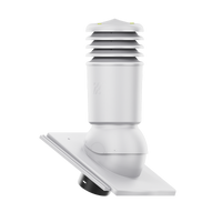 Kominek wentylacyjny IZOLOWANY do dachówki KAPSTADT JASNOSZARY fi125