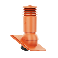 Kominek wentylacyjny IZOLOWANY do dachówki KAPSTADT PLANAR CZERWONY fi125