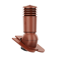 Kominek wentylacyjny IZOLOWANY do dachówki KARPIÓWKI KASZTANOWY fi125