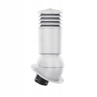 Kominek wentylacyjny IZOLOWANY WYRZUTNIA do pokryć płaskich JASNOSZARY fi150