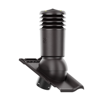 Kominek wentylacyjny IZOLOWANY do dachówki ALEGRA 9 CIEMNOBRĄZOWA ANGOBA SZLACHETNA fi150