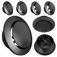 Anemostat wywiewny Awenta VAW fi125 czarny