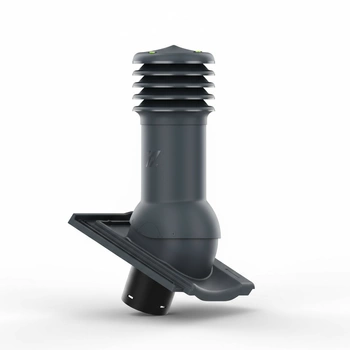 Kominek wentylacyjny do dachówki STODO/CONTITION 12 GLAZURA GRAFITOWA fi125