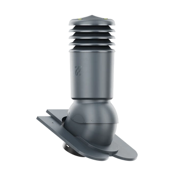 Kominek wentylacyjny IZOLOWANY do dachówki KARPIÓWKI CIEMNY GRAFIT RAL 7016 fi150