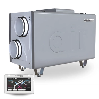 Rekuperator Centrala DEFRO DRX 300 H 350 m3/h - nagrzewnica + panel sterowania