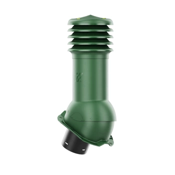 Kominek Wentylacyjny WYRZUTNIA fi125mm do blachy trapezowej  T18 ZIELONY RAL 6020