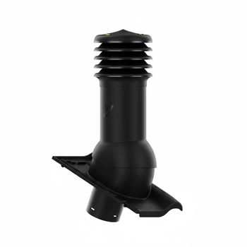 Kominek wentylacyjny do dachówki INNOVO 12 GŁĘBOKO CZARNY SZLACHETNY fi150