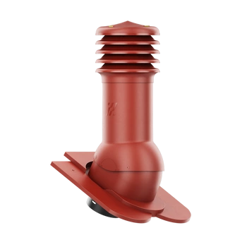 Kominek wentylacyjny do dachówki KARPIÓWKI CZERWONY RAL 3009 fi125