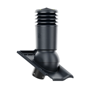 Kominek wentylacyjny IZOLOWANY do dachówki RUBIN 9V ANTRACYT ANGOBA fi125