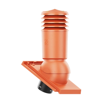 Kominek wentylacyjny IZOLOWANY do dachówki DOMINO CZERWIEŃ NATURALNA fi150