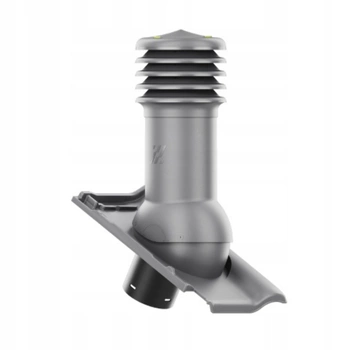 Kominek wentylacyjny do dachówki PIEMONT TITAN SZARA GLAZURA fi125