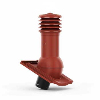 Kominek wentylacyjny do dachówki CANTUS CZERWIEŃ WINNA fi125