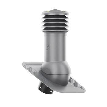 Kominek Wentylacyjny WYRZUTNIA fi125mm pod gont/pape GRAFIT RAL 7024