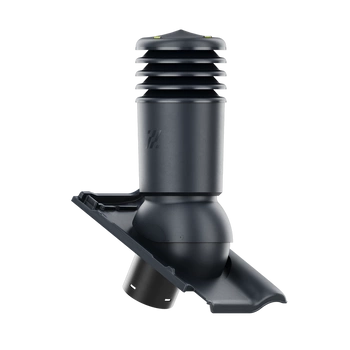 Kominek wentylacyjny IZOLOWANY do dachówki PIEMONT ANTRACYT/GRAFIT ANGOBA fi125