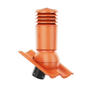 Kominek wentylacyjny IZOLOWANY do dachówki CELTYCKA CEGLANY fi125