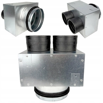 SKRZYNKA ROZPRĘŻNA PRZELOTOWA 2x75 fi125 OCYNK GUMA REKUPERACJA