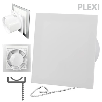 Wentylator łazienkowy dRim fi100 (PS) + FRONT PP Biały mat