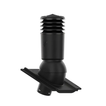 Kominek wentylacyjny IZOLOWANY do dachówki KIOTO CZARNY DURATOP PRO fi125