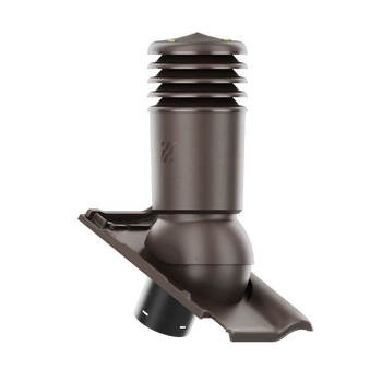 Kominek wentylacyjny IZOLOWANY do dachówki PIEMONT BRĄZOWA ANGOBA/JESIENNY LIŚĆ fi150