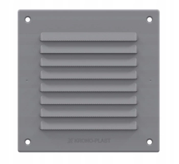 Kratka wentylacyjna z siatką 14x14 / 17x17 Szara
