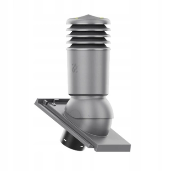 Kominek wentylacyjny IZOLOWANY do dachówki DOMINO SZARA/ŁUPEK ANGOBA fi125