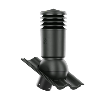 Kominek wentylacyjny IZOLOWANY do dachówki CELTYCKA GRAFITOWY fi150