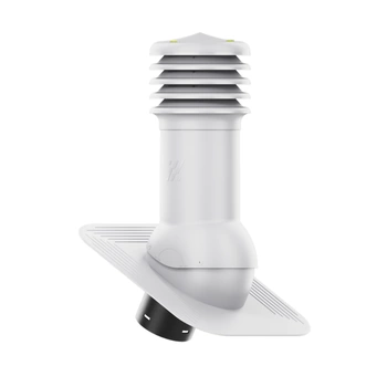 Kominek Wentylacyjny WYRZUTNIA fi150mm pod gont/pape JASNOSZARY RAL 7036