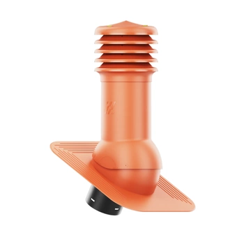 Kominek Wentylacyjny WYRZUTNIA fi150mm pod gont/pape CEGLASTY RAL 8004