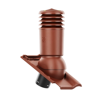 Kominek wentylacyjny IZOLOWANY do dachówki PIEMONT KASZTAN ANGOBA fi150