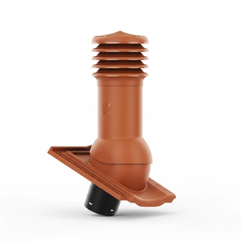 Kominek wentylacyjny do dachówki STODO/CONTITION 12 GLAZURA AMADEUS NATUR/NATURALNA fi125