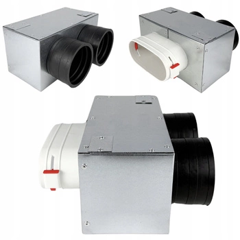 Redukcja 52x117 / fi 75 Przejście System Owalny FLAT na 2x75 mm