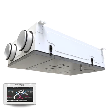 Rekuperator DEFRO DRX F 450 m3/h Podwieszany  - nagrzewnica + panel sterowania