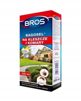 BROS Bagosel OPRYSK na KOMARY KLESZCZE 250ml OGRÓD