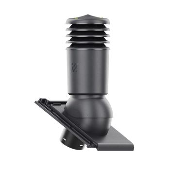 Kominek wentylacyjny IZOLOWANY do dachówki BERGAMO ANTRACYT ANGOBA fi150