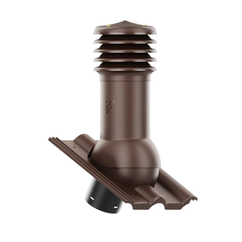 Kominek wentylacyjny do dachówki EXTRA BRĄZOWY fi150