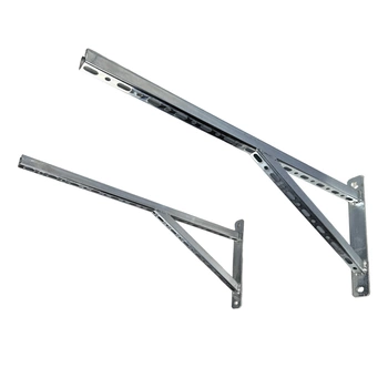 Wspornik ścienny konsola kątowa uchwyt pod centralę wentylacyjną 80 x 35 cm (2szt.)