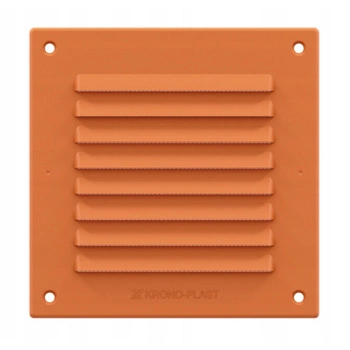 Kratka wentylacyjna z siatką 14x14 / 17x17 Ceglana