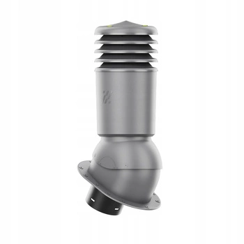 Kominek wentylacyjny IZOLOWANY WYRZUTNIA do pokryć płaskich GRAFIT fi125