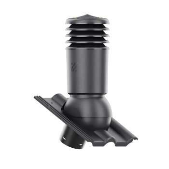 Kominek wentylacyjny IZOLOWANY do dachówki HEIDELBERG PLANAR GRAFITOWY fi150