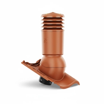 Kominek wentylacyjny IZOLOWANY do dachówki MILANO NATURALNA CZARWIEŃ fi125