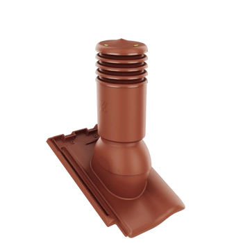 Kominek wentylacyjny IZOLOWANY do dachówki NIBRA F8 1/2 CZERWONY fi150