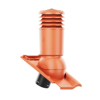 Kominek wentylacyjny IZOLOWANY do dachówki PIEMONT NATURALNA CZERWONA/MIEDZIANA ANGOBA fi125