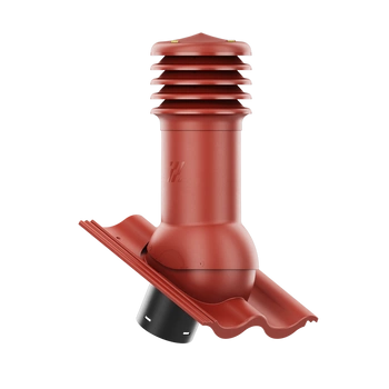 Kominek wentylacyjny do dachówki CELTYCKA CIEMNOCZERWONY fi150