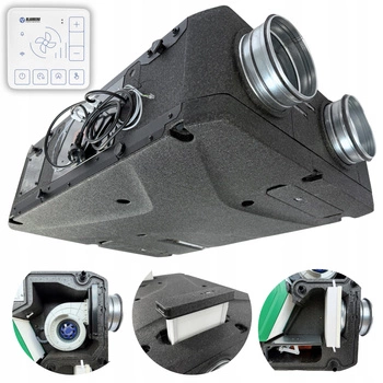 REKUPERATOR Centrala Blauberg VENTS Reneo D 240 - Nagrzewnica + STEROWNIK