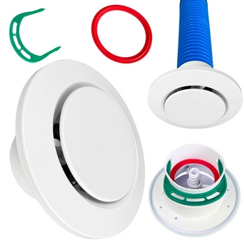 Anemostat wywiewny Awenta VAW fi75 biały