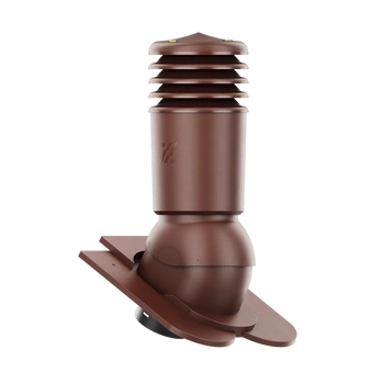 Kominek wentylacyjny IZOLOWANY do dachówki KARPIÓWKI BRĄZOWY RAL 8017 fi150